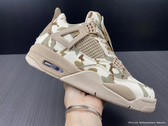 Official Maikesneakers Air 4 DJ1193-200 Jordan x Aleali May Camo 0728